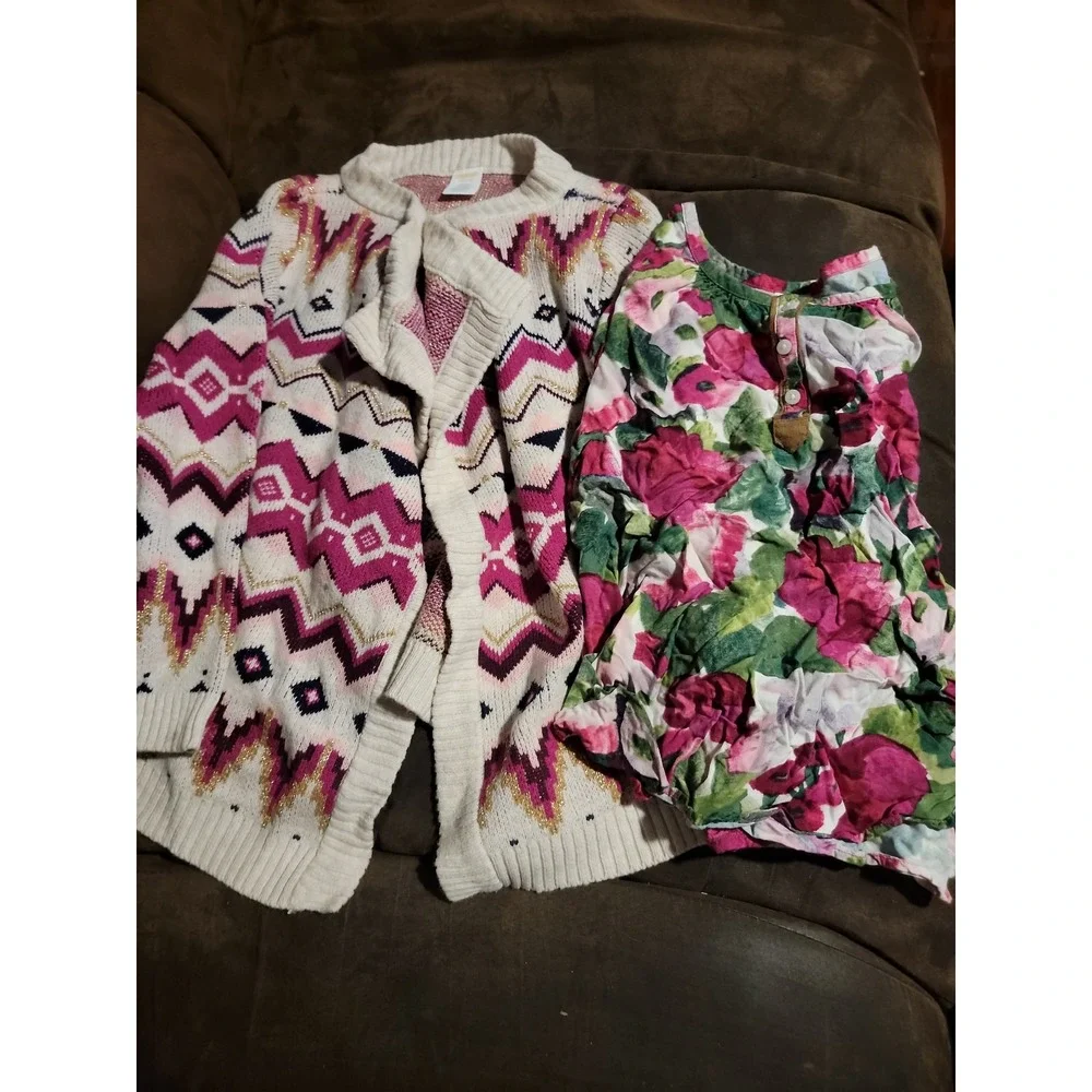 Gymboree plum pony sweater‎ size medium 7 8 and top size 8